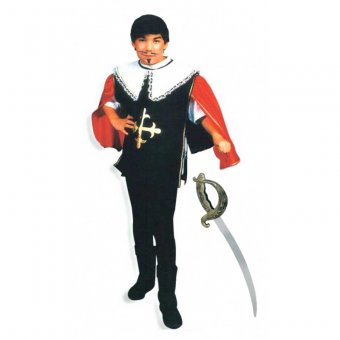 Costum pentru serbare Muschetar cu sabie 128 cm