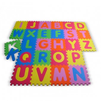 Covor Puzzle din Spuma Happy Children 26 piese - Alphabet