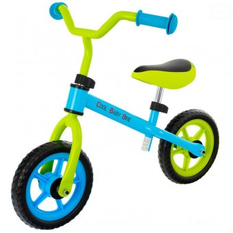 Bicicleta fara pedale Cool Baby Bike - Albastru cu verde 