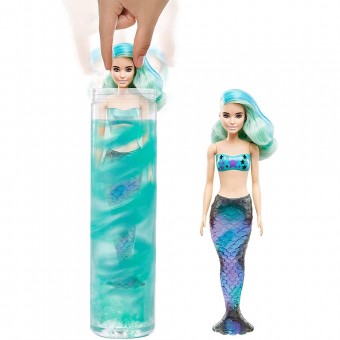 Papusa Barbie by Mattel Color Reveal Wave Sirena surpriza