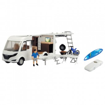 Rulota Dickie Toys Playlife Camper Set cu figurina si accesorii