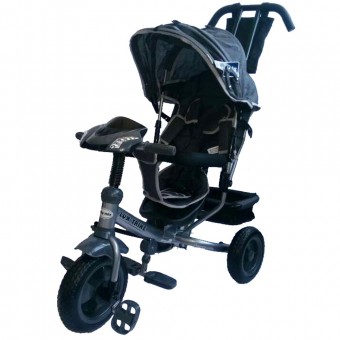 Tricicleta Pentru Copii multifunctionala cu sunete si lumini Lux Trike Dark Blue