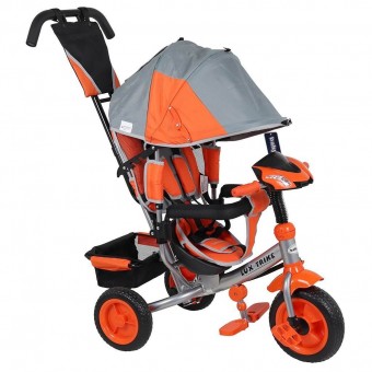 Tricicleta Pentru Copii multifunctionala cu sunete si lumini Lux Trike grey-violet