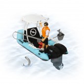 Barca de pescuit Dickie Toys Playlife cu figurina si accesorii