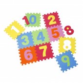Covor Puzzle din Spuma Happy Children 10 piese - Numbers