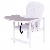 Scaun de masa pentru copii Antos Bear - Silver