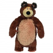 Jucarie de plus Pentru Copii Simba Masha and the Bear, Bean Bag Bear 40 cm