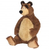 Jucarie de plus Pentru Copii Simba Masha and the Bear, Bear sezand 25 cm