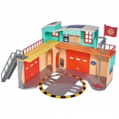 Jucarie Dickie Toys Statie de pompieri Fireman Sam cu figurina si accesorii