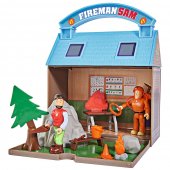 Jucarie Simba Statie montana Mountain Activity Centre Fireman Sam Bergstation cu 2 figurine si accesorii