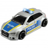 Masina de politie Dickie Toys Audi RS3 1:32 15 cm cu lumini, sunete si accesorii