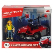 Masina de tuns iarba Dickie Toys Playlife Lawn Mower Set cu figurina si accesorii