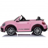 Masinuta electrica Chipolino Volkswagen Beetle Dune pink