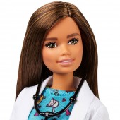 Papusa Barbie by Mattel Careers Medic veterinar cu figurina pisica