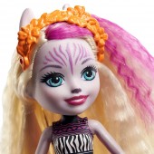 Papusa Enchantimals by Mattel Zadie Zebra cu figurina Ref
