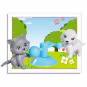 Papusa Pentru Copii Simba Evi Love Dog & Cat papusa 12 cm cu catel, pisica si accesorii