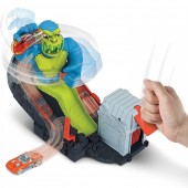 Pista de masini Hot Wheels by Mattel Toxic Ape Attack cu masinuta