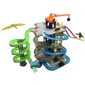 Pista de masini Pentru Copii Majorette Dino Action Tower cu 5 masinute