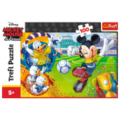 Puzzle Trefl Disney Mickey Mouse, Mickey pe terenul de sport 100 piese