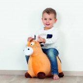 Saritor gonflabil Pentru Copii John Pony maro cu husa plusata