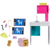 Set Barbie by Mattel I can be Cabinet veterinar GJL68 cu accesorii