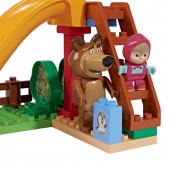 Set constructie Pentru Copii Big Masha and the Bear Pool Fun 29 piese