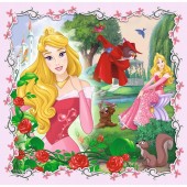Set puzzle 3 in 1 Trefl Disney Princess Rapunzel, Printesele Aurora si Ariel, 1x20 piese, 1x36 piese, 1x50 piese