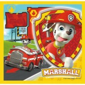 Set puzzle 3 in 1 Trefl Paw Patrol, Marshall Rubble si Chase, 1x20 piese, 1x36 piese, 1x50 piese