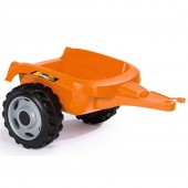 Tractor cu pedale si remorca Smoby Builder Max portocaliu
