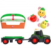 Tractor Simba ABC Freddy Fruit Trailer 30 cm cu lumini, sunete si accesorii