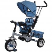 Tricicleta copii 12 luni - 36 luni Confort Plus Sun Baby Melange Albastru