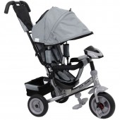 Tricicleta Pentru Copii multifunctionala cu sunete si lumini Lux Trike grey