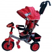 Tricicleta Pentru Copii multifunctionala cu sunete si lumini Lux Trike Red